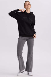 Jeans Mujer Flare Monse Gris