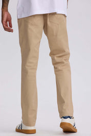 Jeans Hombre Slim Color Beige