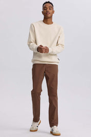 Jeans Hombre Slim Color Cafe