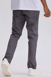 Jeans Hombre Slim Color Gris