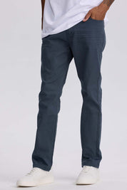 Jeans Hombre Slim Color Petroleo