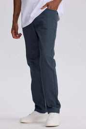 Jeans Hombre Slim Color Petroleo