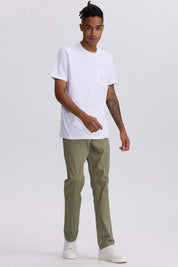 Jeans Hombre Slim Color Verde Militar