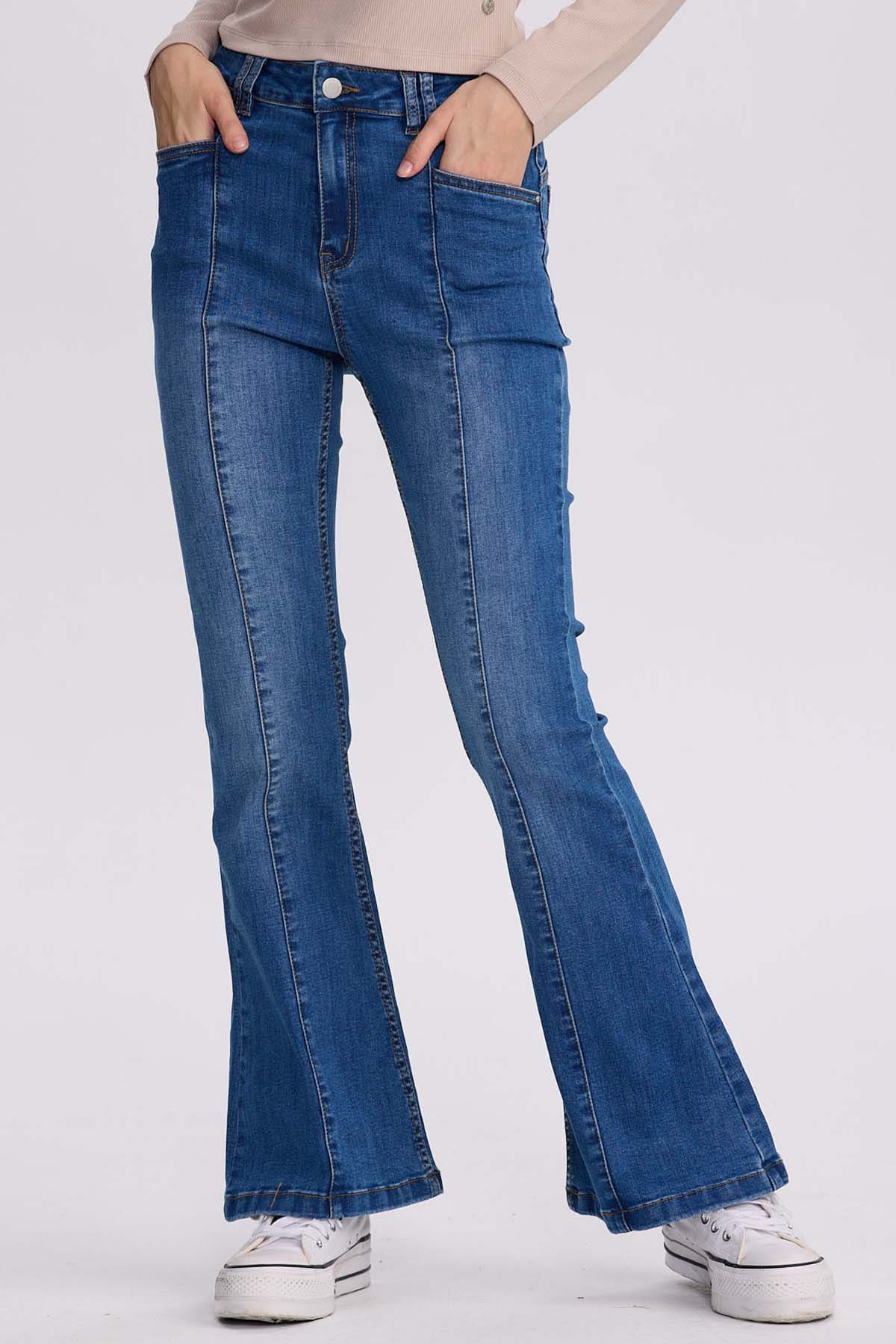 Jeans Mujer Flare Linea Azul – Fashion´s Park
