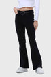 Jeans Mujer Flare Linea Curva Negro