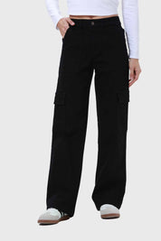 Jeans Mujer Calce Recto Negro