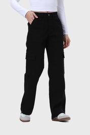 Jeans Mujer Calce Recto Negro