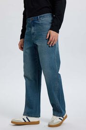 Jeans Hombre Recto Focalizado Azul