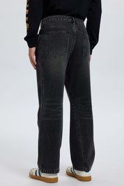 Jeans Hombre Recto Focalizado Negro