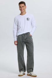 Jeans Hombre Relaxed Fit Lav Gris