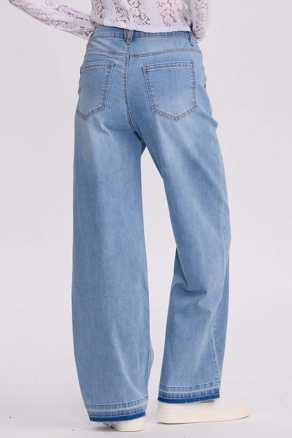 Jeans Mujer Calce Recto Linea Azul Azul / 42