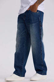 Jeans Hombre Baggy Focalizado Azul
