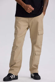 Jeans Hombre Doble Cargo Color Arena