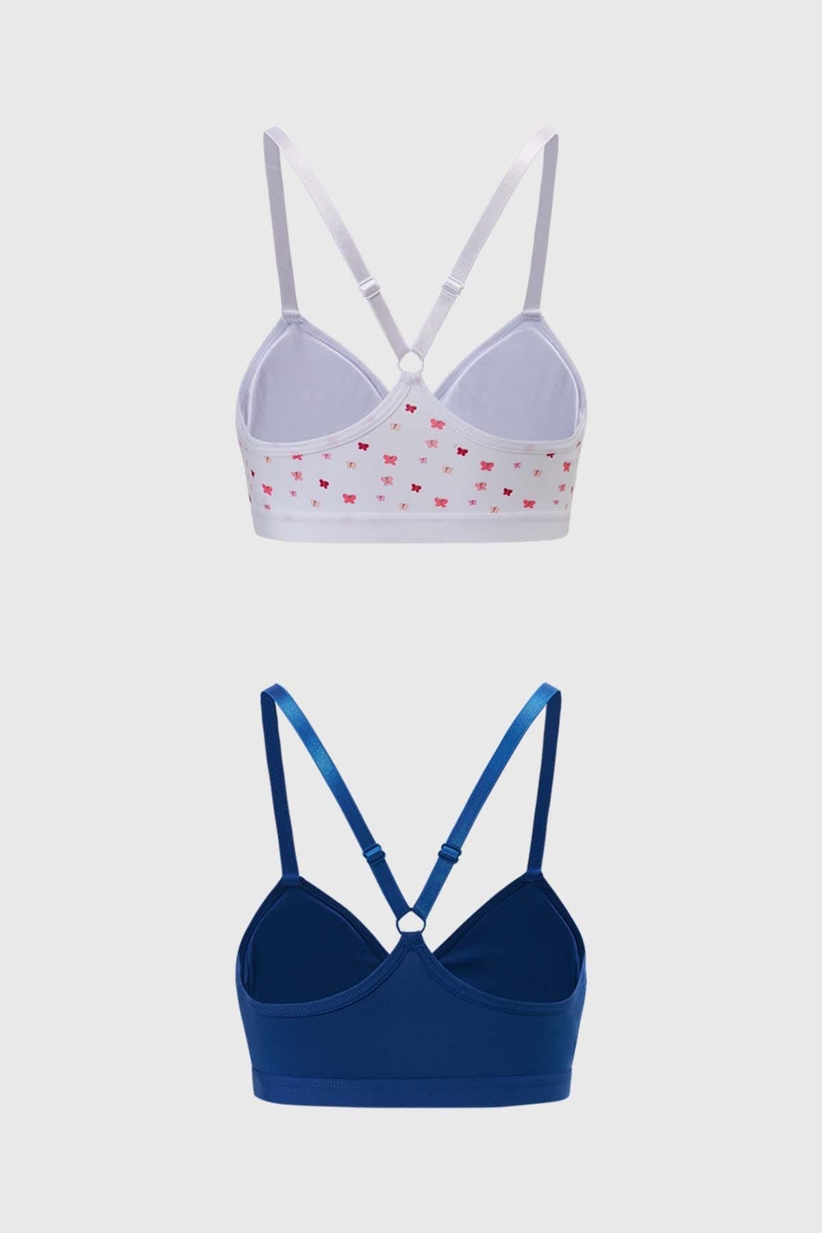 Sostén Mujer Bipack Print Blanco