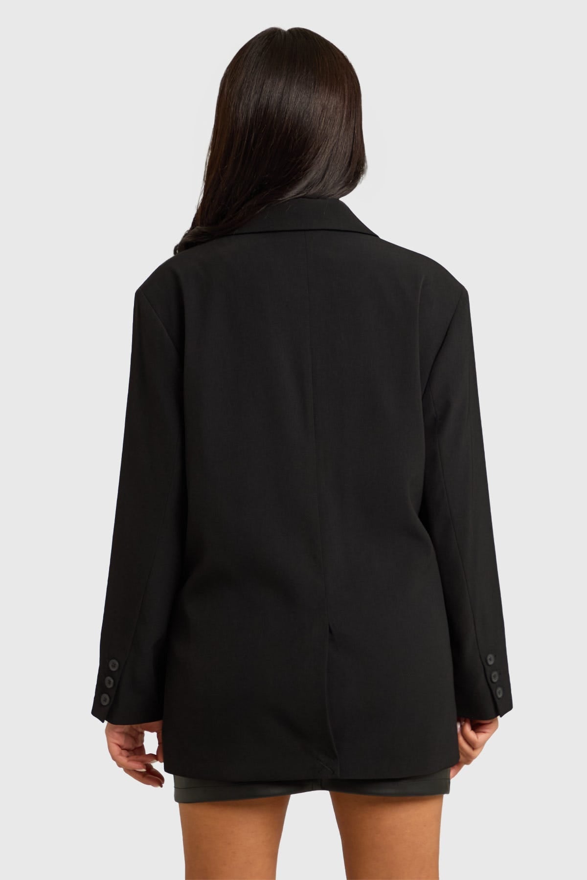 Blazer Mujer Oversize Joya Negro