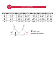 Sostén Mujer Copa Encaje Damasco