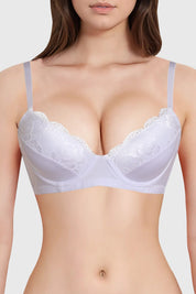Sostén Mujer Copa Encaje Superior Blanco