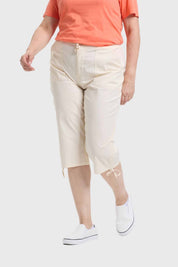 Pantalón Mujer Con Cortes Y Apertura Arena