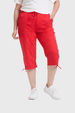 Pantalón Mujer Con Cortes Y Apertura Rojo