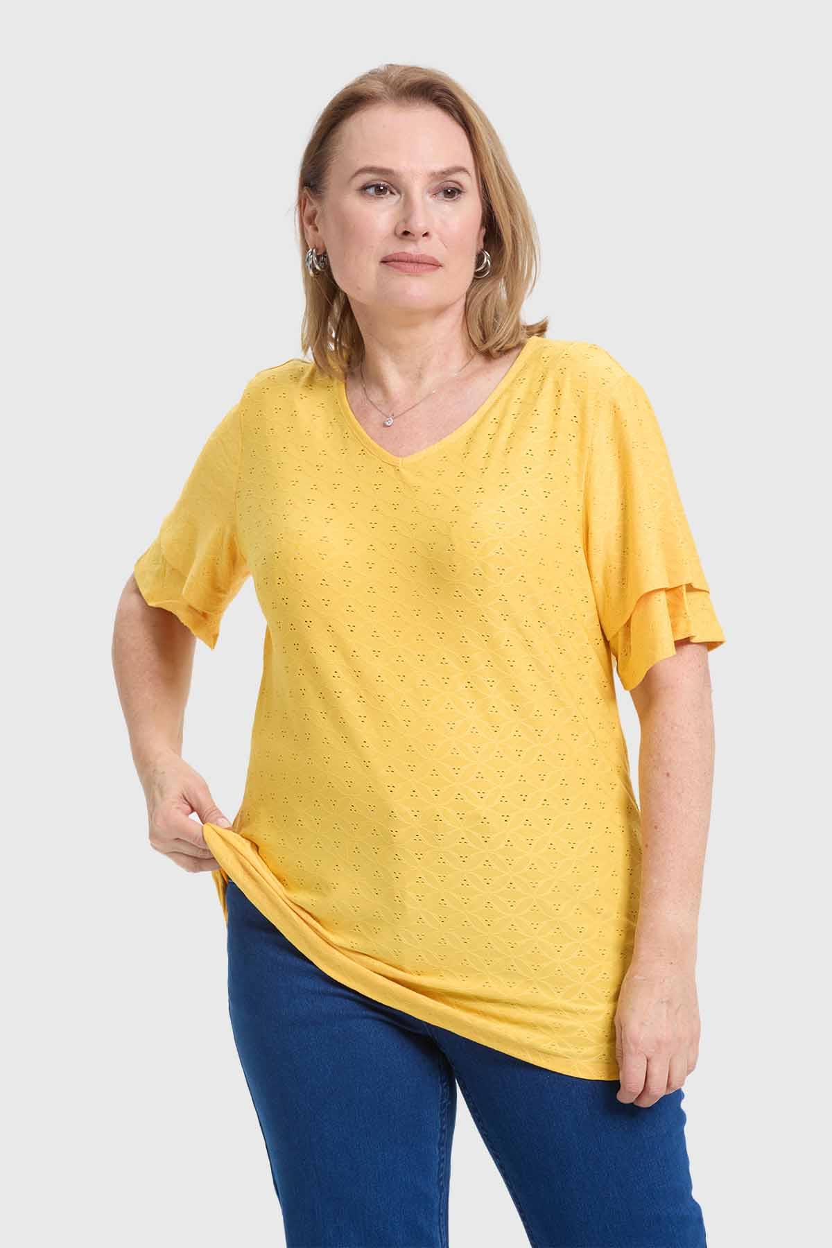 Polera Mujer Amarillo