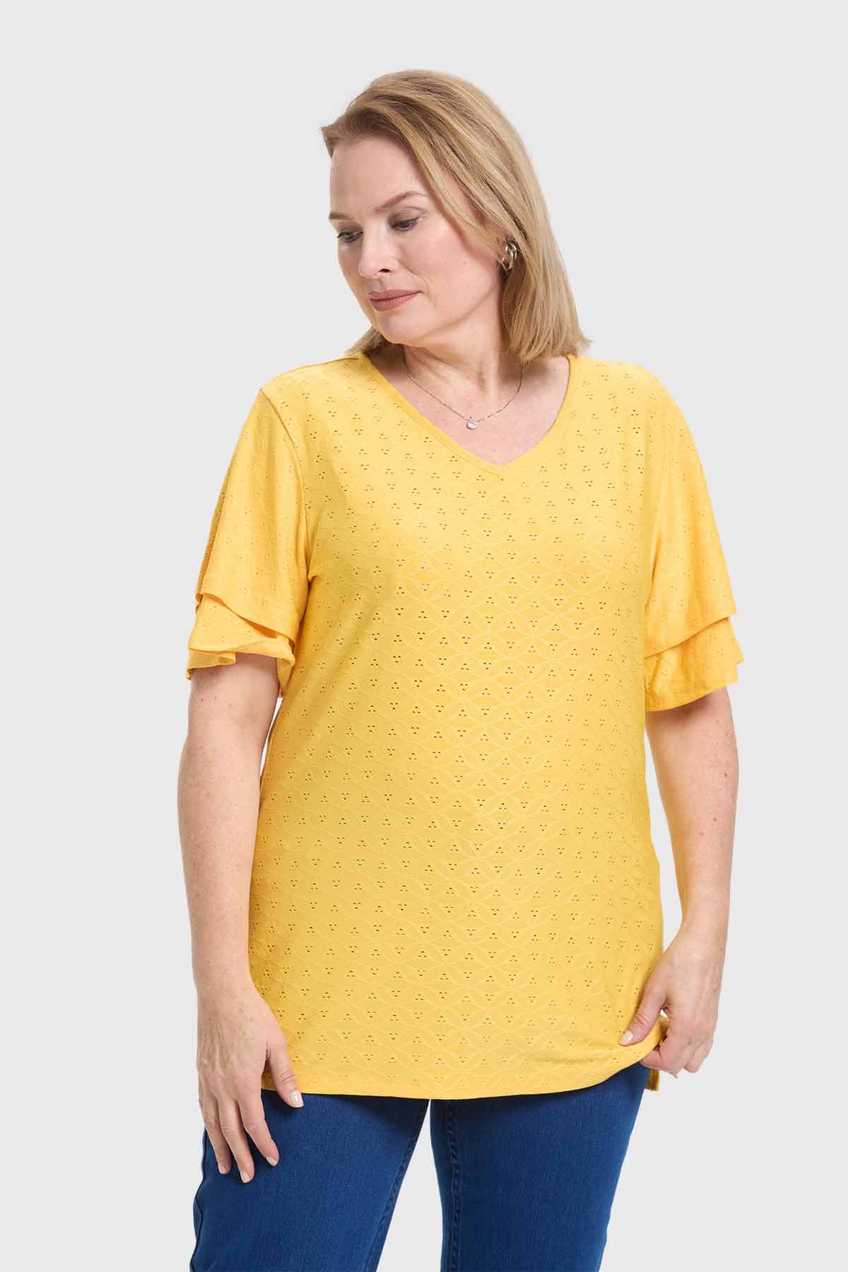 Polera Mujer Amarillo