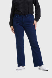 Jeans Mujer Control Abdomen Azul