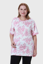 Polera Mujer Print Crudo