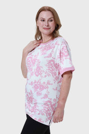 Polera Mujer Print Crudo