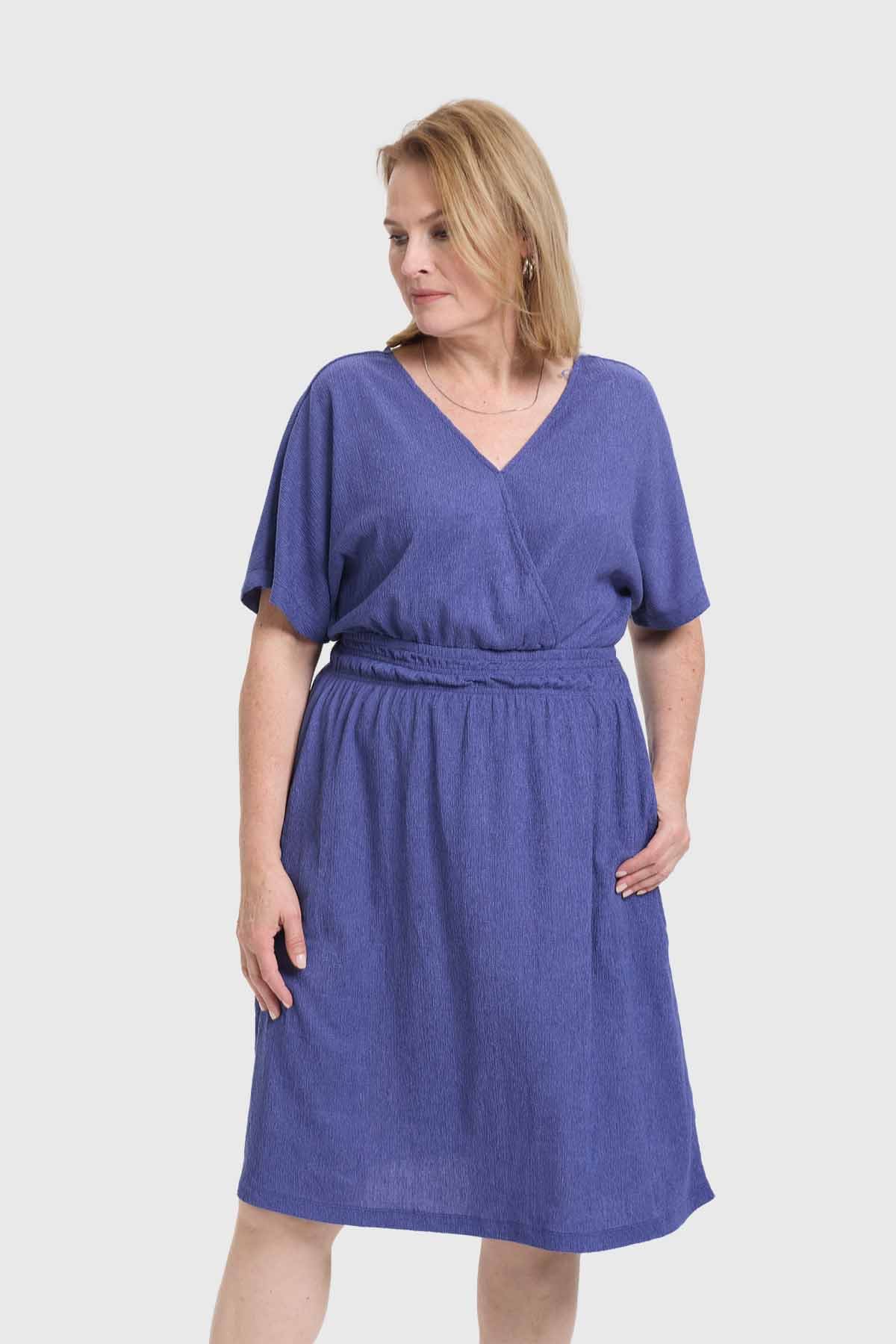 Vestido Mujer Campana Azul