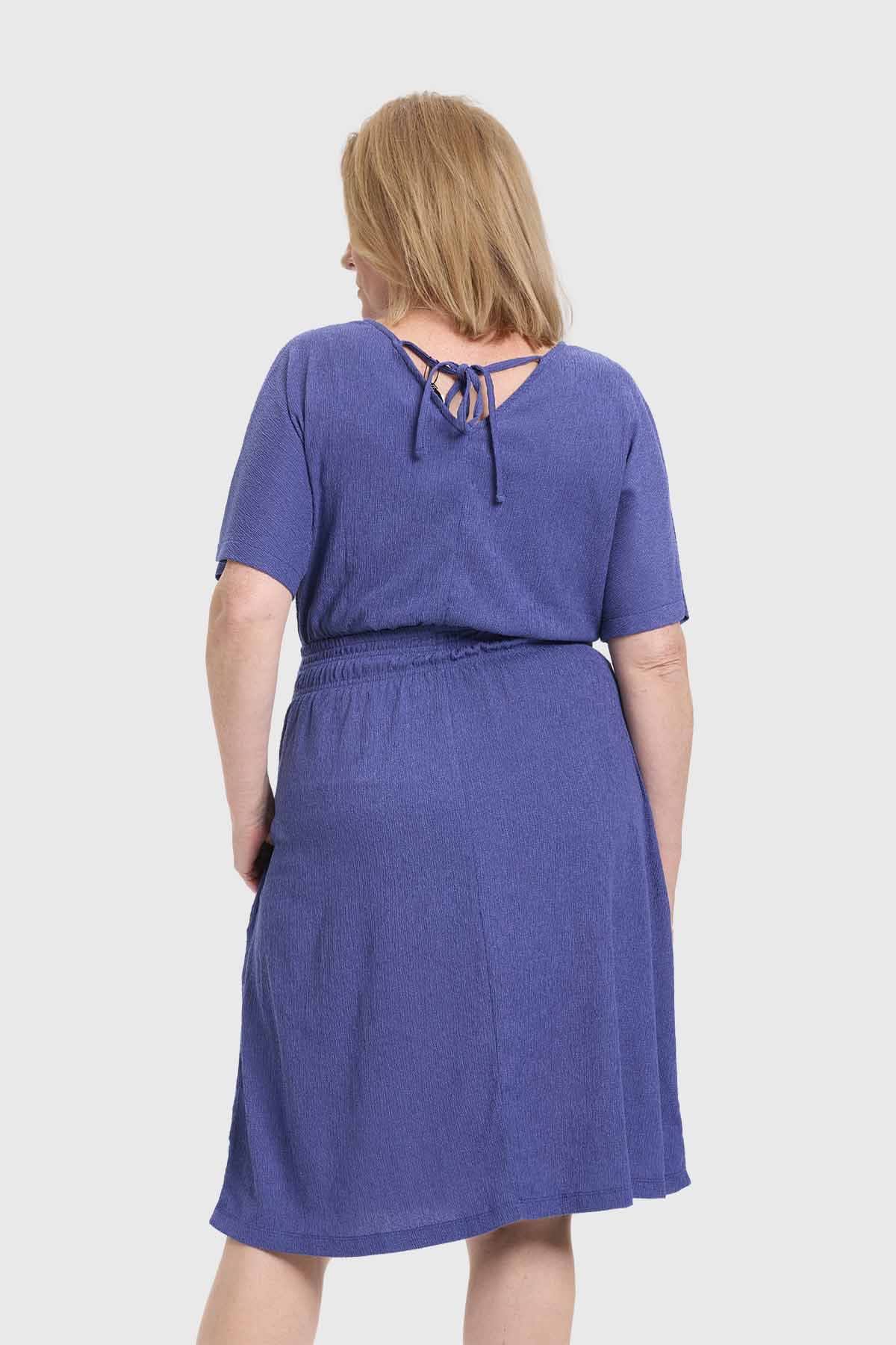 Vestido Mujer Campana Azul