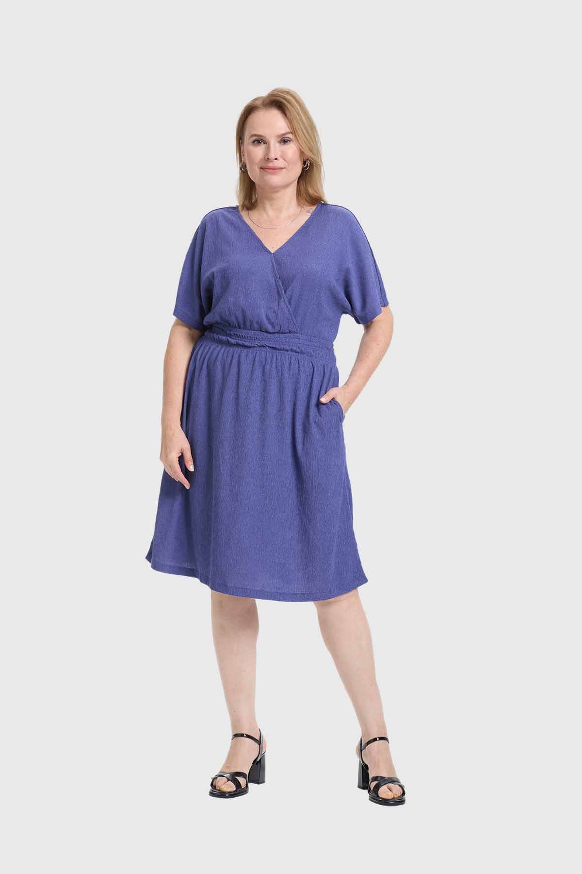 Vestido Mujer Campana Azul