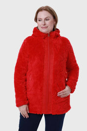 Polar Mujer Peludo Rojo