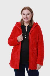 Polar Mujer Peludo Rojo