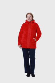 Polar Mujer Peludo Rojo