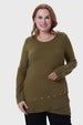 Polera Mujer Tejida Verde