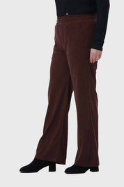 Pantalón Mujer Recto Café