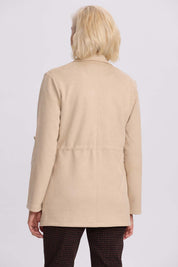 Chaqueta Mujer Recogido Beige