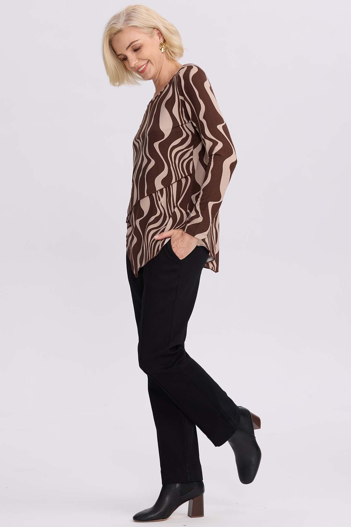 Sweater Mujer Casual Cafe