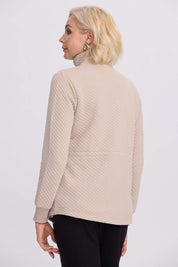 Polerón Mujer Cintura Ajustable Beige