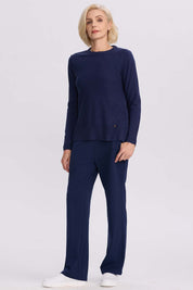 Sweater Mujer Cerrado Azul