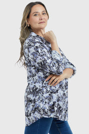 Blusa Mujer Estampada Negro