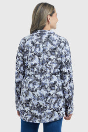 Blusa Mujer Estampada Negro
