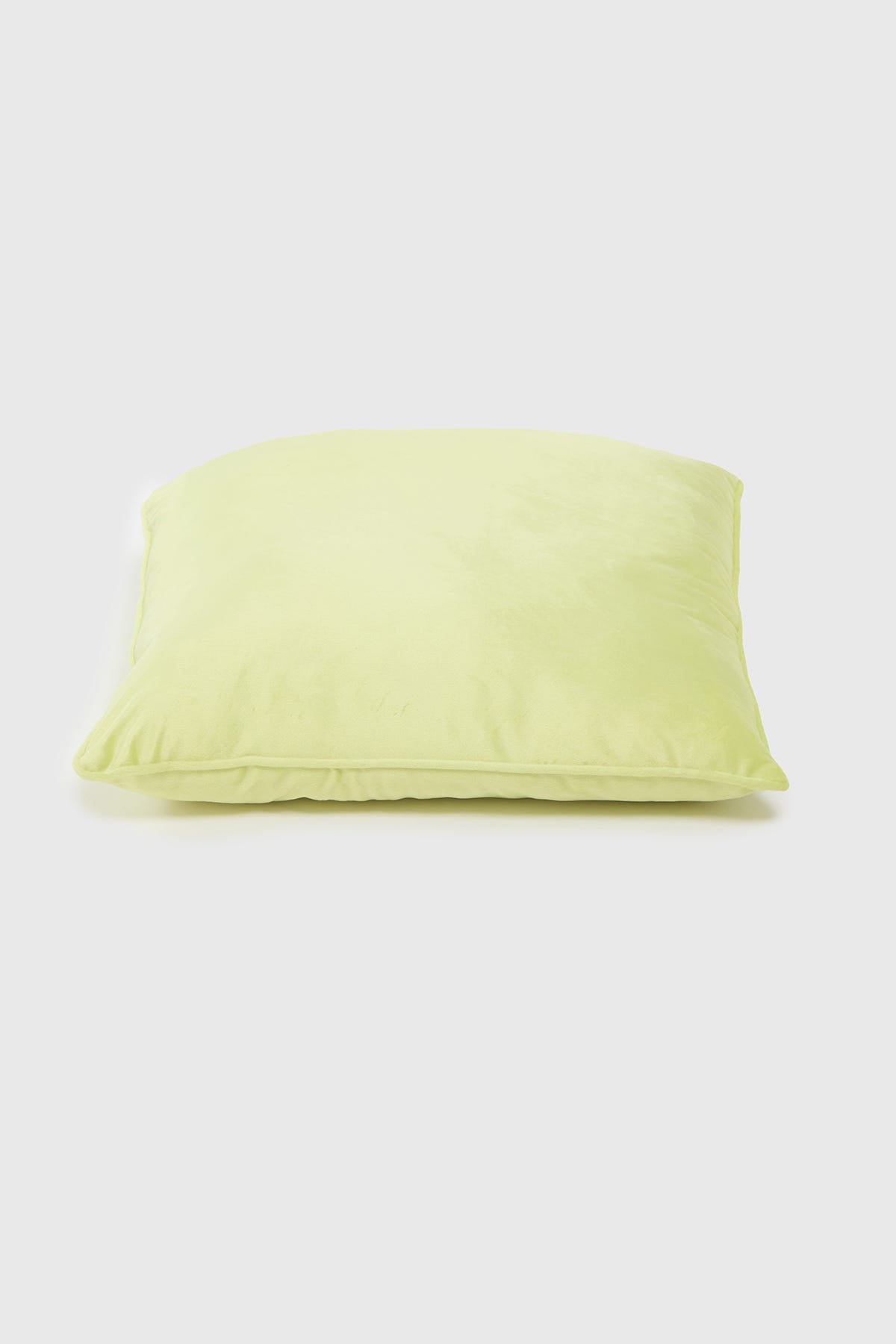 Cojín Unisex Velvet Liso Verde Limon