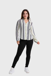 Blusa Mujer Abotonada Crudo