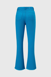 Jeans Niña Con Cortes Azul