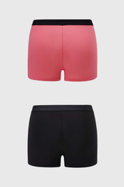 Calzón Mujer Bipack Short Tipo Boxer Rosa