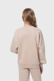 Polerón Niña Básico Beige