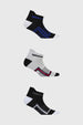 Calceta Deportiva Hombre Tripack Negro Ii