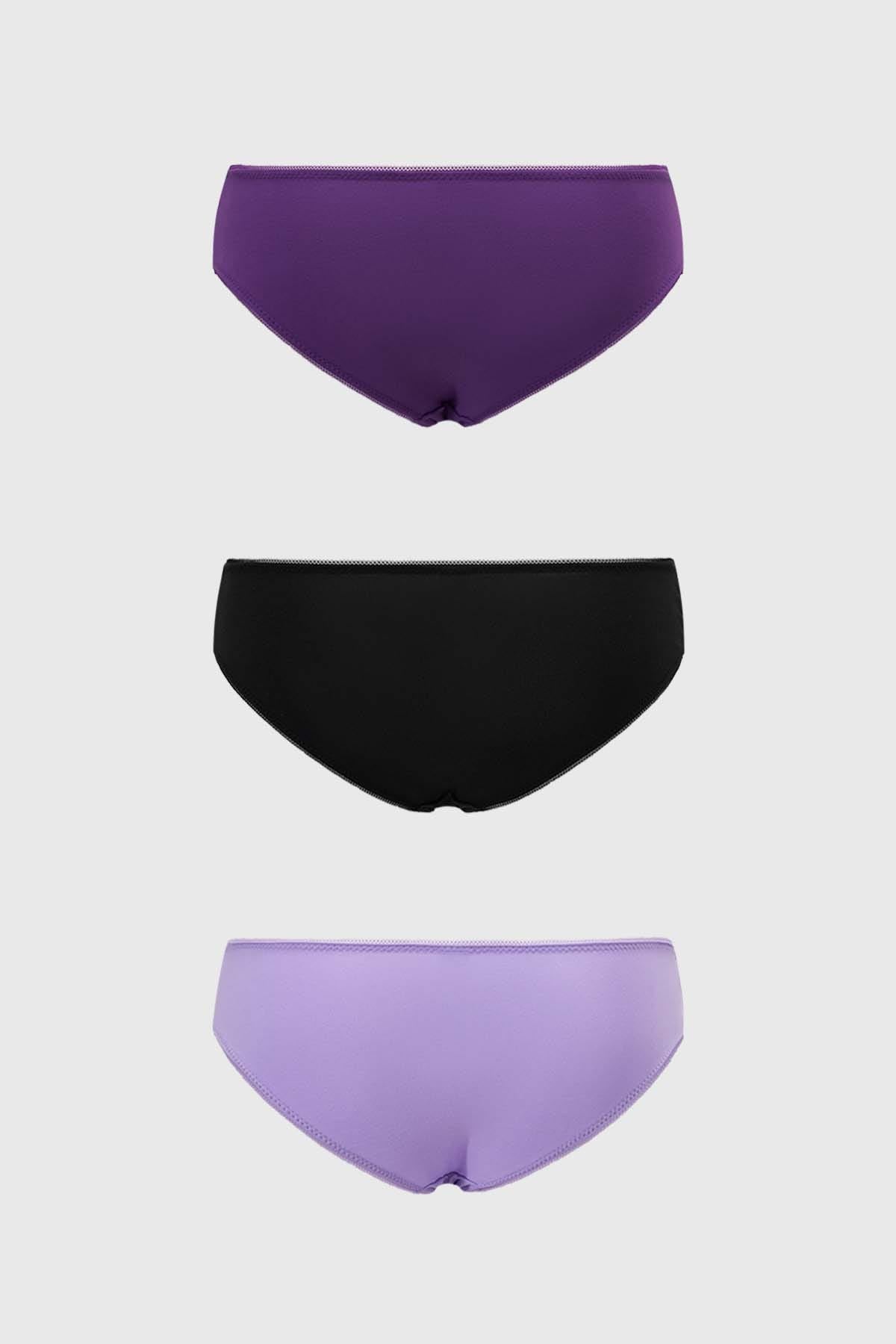 Calzón Mujer Bikini Algodón Lila