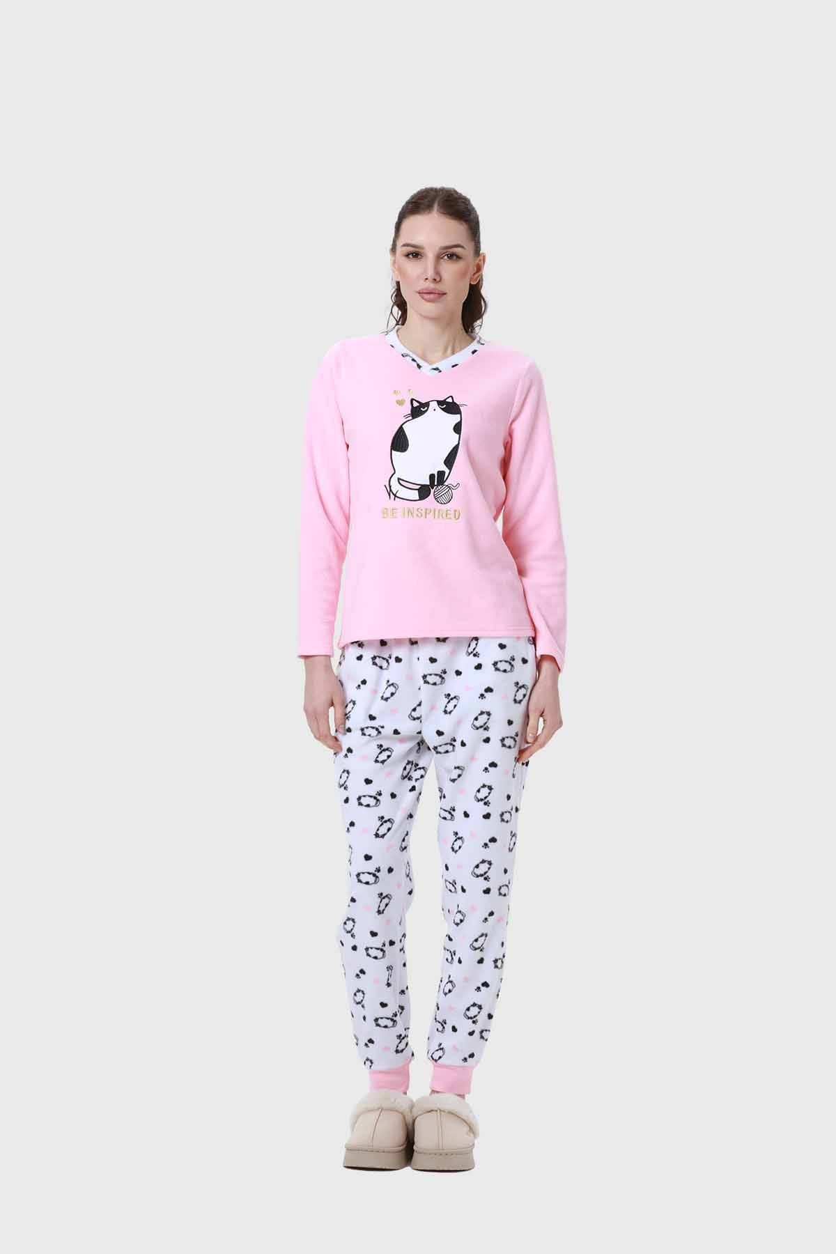 Pijama estampado algodón rosado suave y divertido – Fashion´s Park